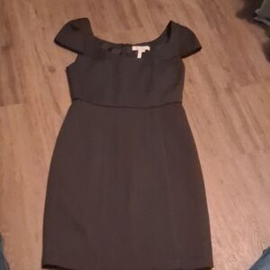 BCBGeneration Black Off-Shoulder Mini Dress